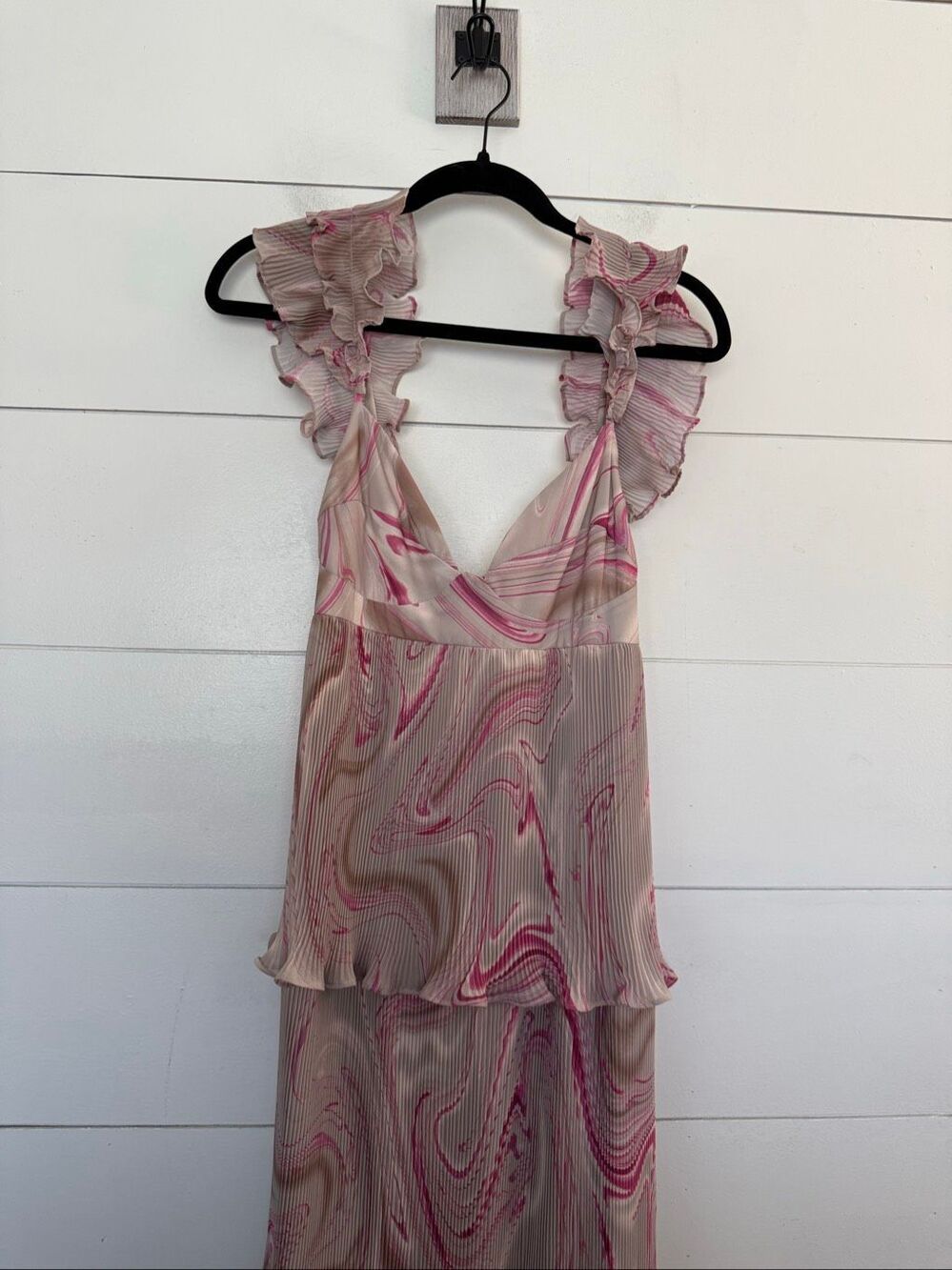 Olivaceous Women’s Large Ruffle Tiered Maxi Dress New